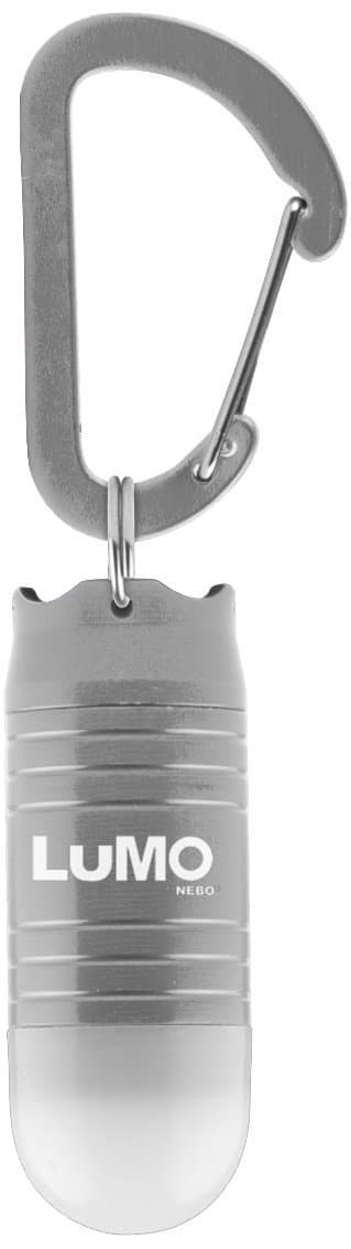 Pet Dog Collar LUMO Omindirectional Clip On Light - Silver Body / White Light