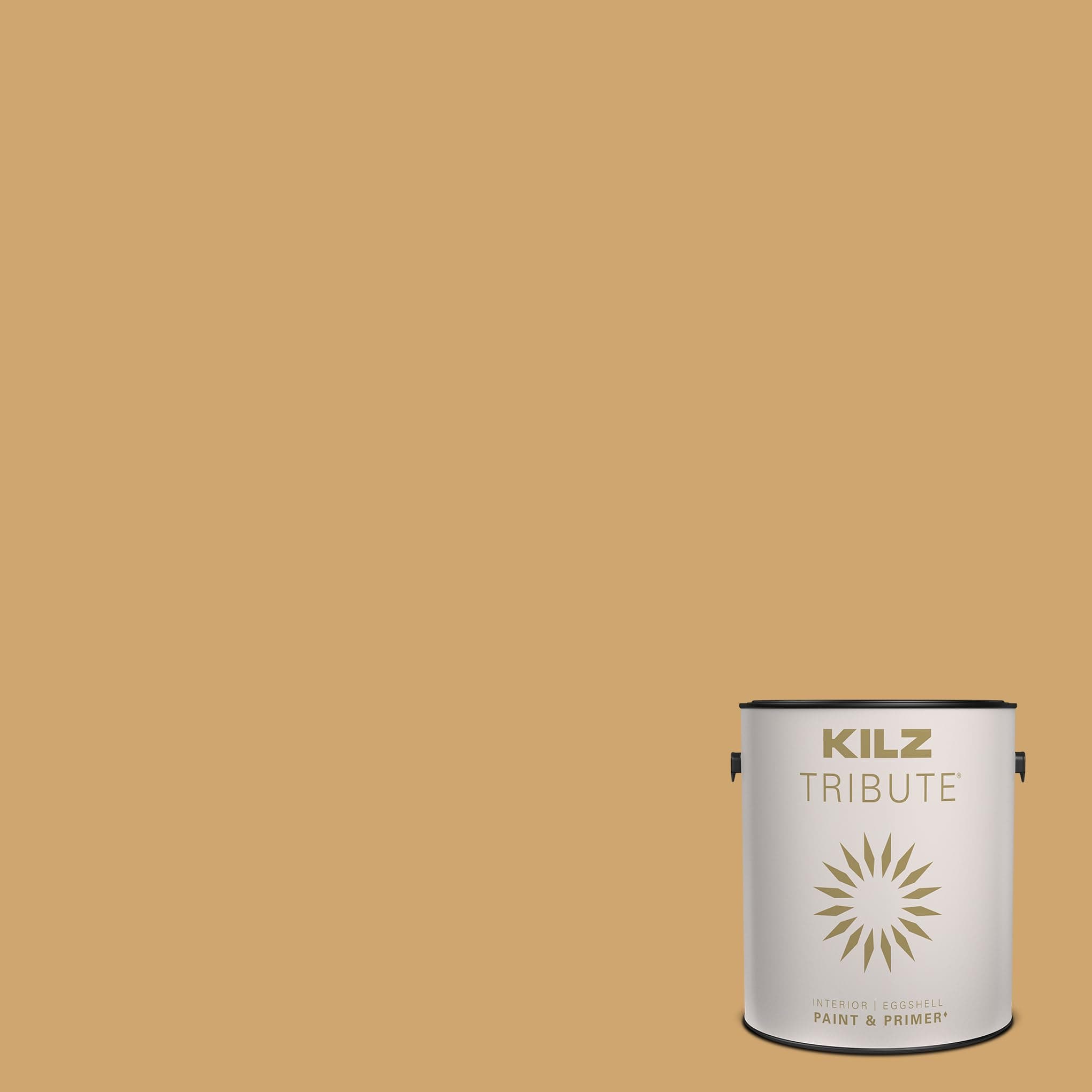 KILZ TRIBUTE Paint & Primer, Interior, Eggshell, Golden Compass, 1 Gallon