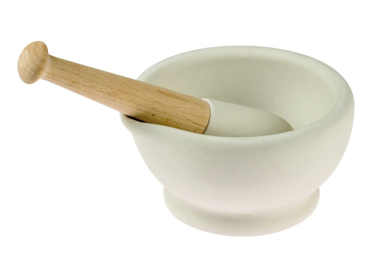 Wade Ceramics MMP2/00 Milton Brook Range Unglazed Mortar & Pestle, 5.25-inch, Off-white