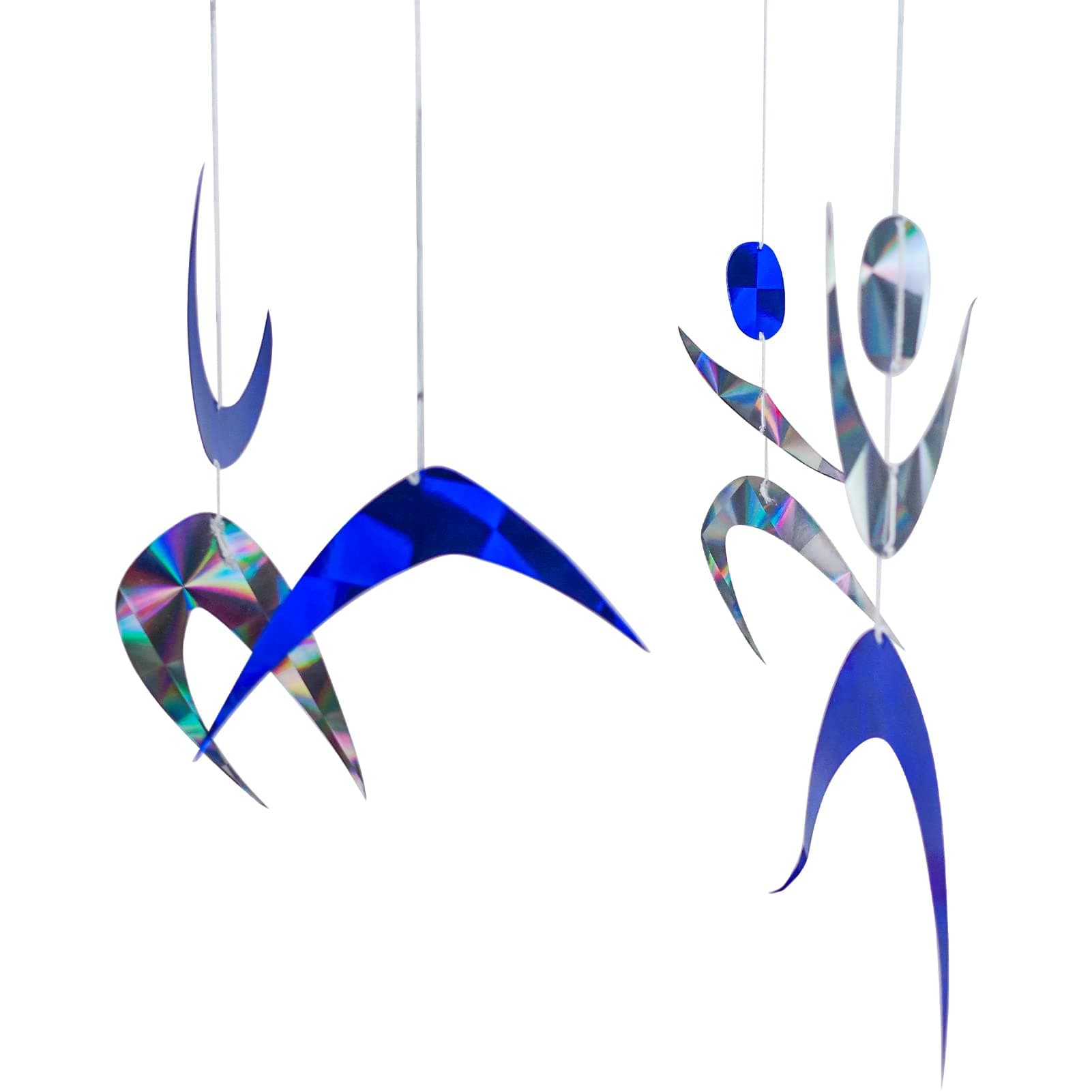 Dancers Mobile Assembled Dancers Montessori Classic Visual Mobile for Baby Reflectors and Discoloration Materials.