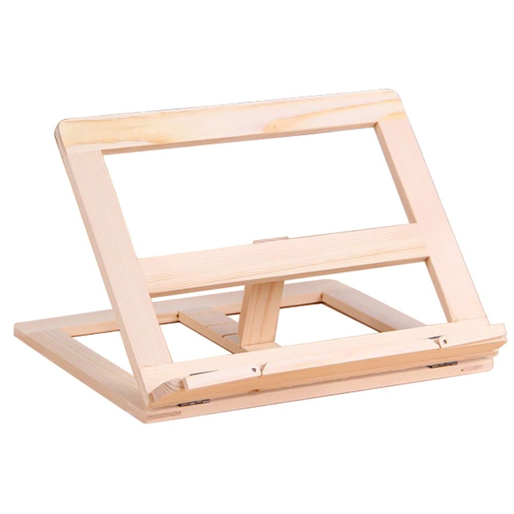 Reading Rest Cookbook Holder Designed for Professionals & Students Reading Rest Wooden Book Stand Holder