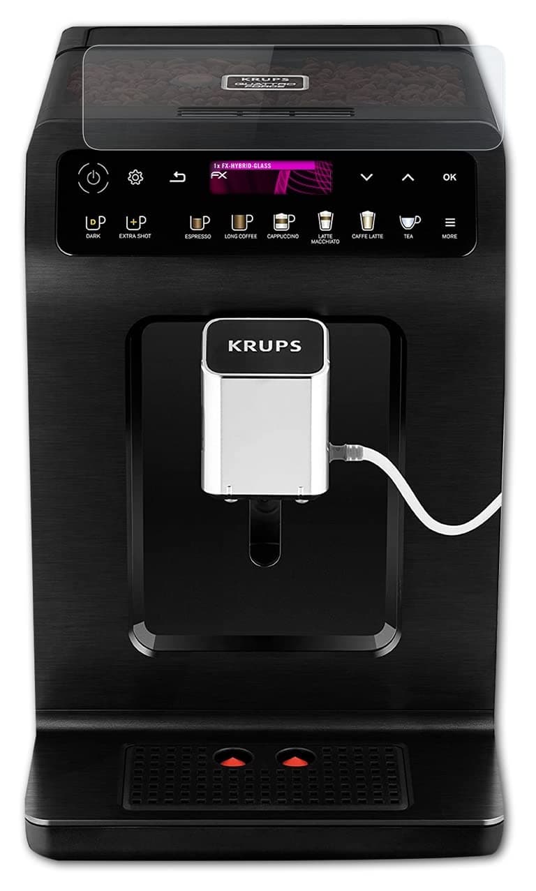 Plastic Glass Protective Film compatible with Krups Evidence Plus EA8948 Glass Protector, 9H Hybrid-Glass FX Glass Screen Protector of plastic