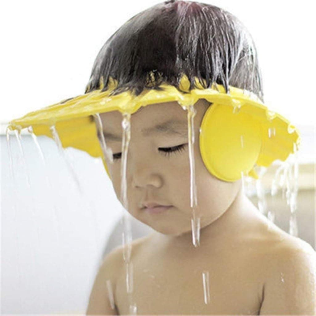 Baby Shower Cap Baby Products Soft Adjustable Visor Hat Safe Shampoo Shower Bathing Protection Bath Cap for Toddler, Baby, Kids, Children (Multi Color)