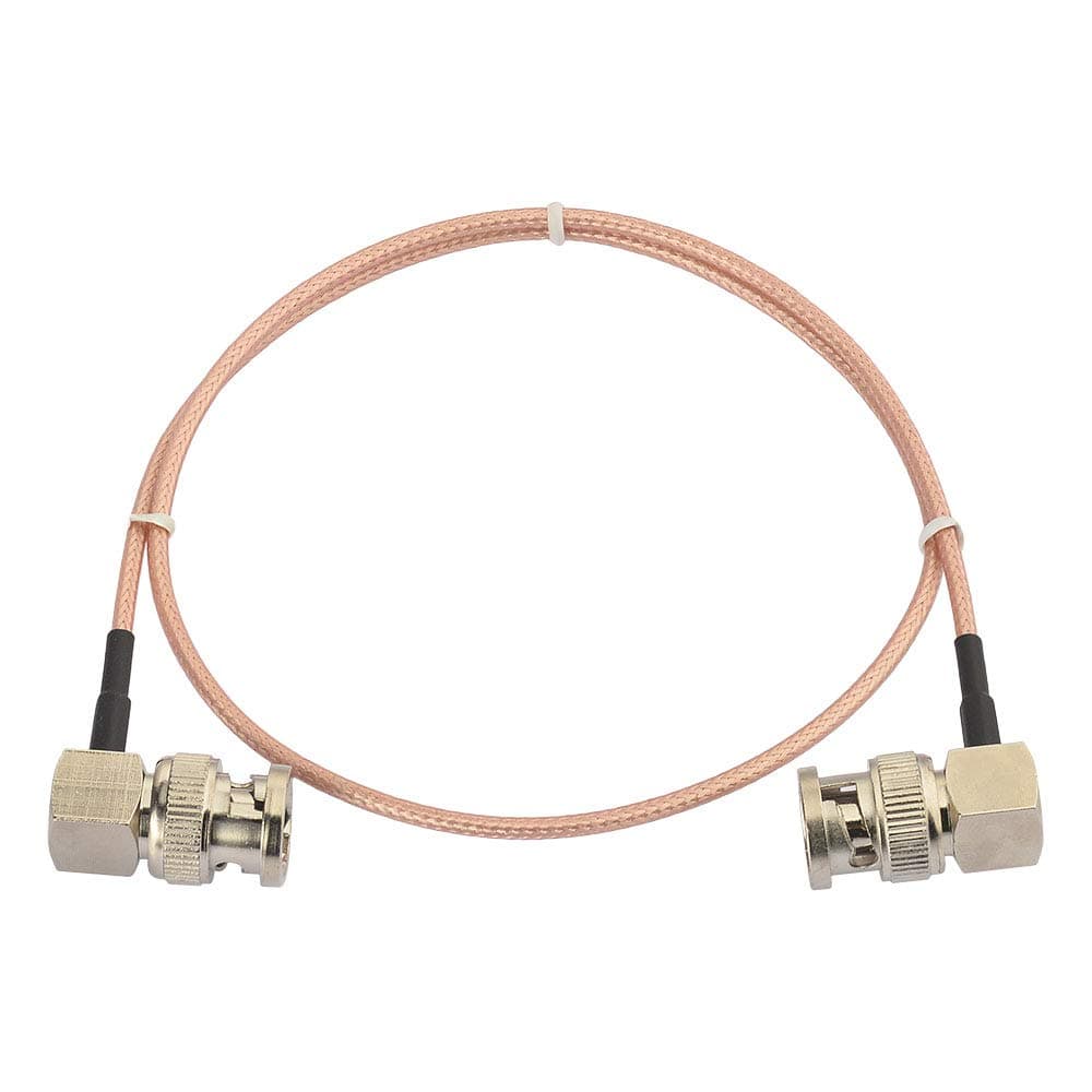 Superbat HD/3G SDI Cable BNC Cable 75 ohm 20inch for Cameras and Video Equipment,Supports HD-SDI/3G-SDI Splitter 4k SDI Video Jumper (Both Right Angle,1Pcs)