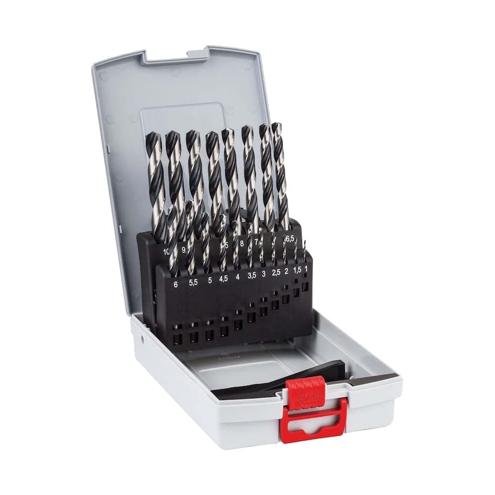 Bosch Set Of Twist Drills PointTeQ 19pcs, Self-centering tip prevents wandering, making quick and easy drilling starts possible | Model: 2608577351