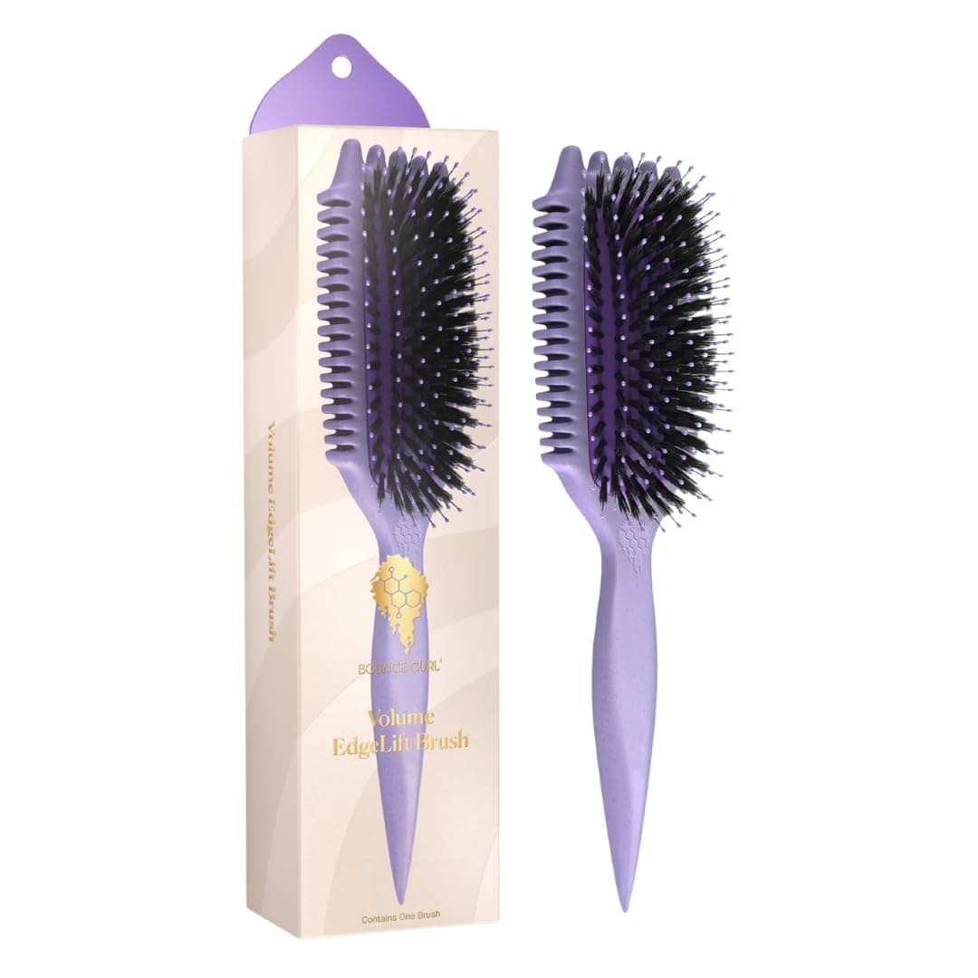 Volume EdgeLift Brush, 5-in-1 Tool for Volumized Waves, Curls & Coils - Purple