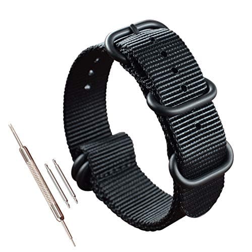 MZBUTIQ Nylon Watch Strap Replacement(18 19 20 21 22 23 24 25 26 28mm)