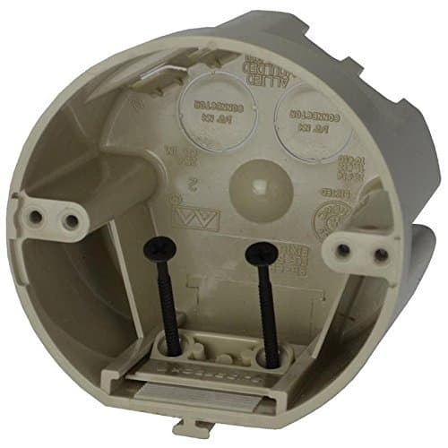 Allied Moulded Products SB-CB Polycarbonate Ceiling Fixture Support Box 4 Inch x 2-3/4 Inch 25 Cubic-Inch Sliderbox