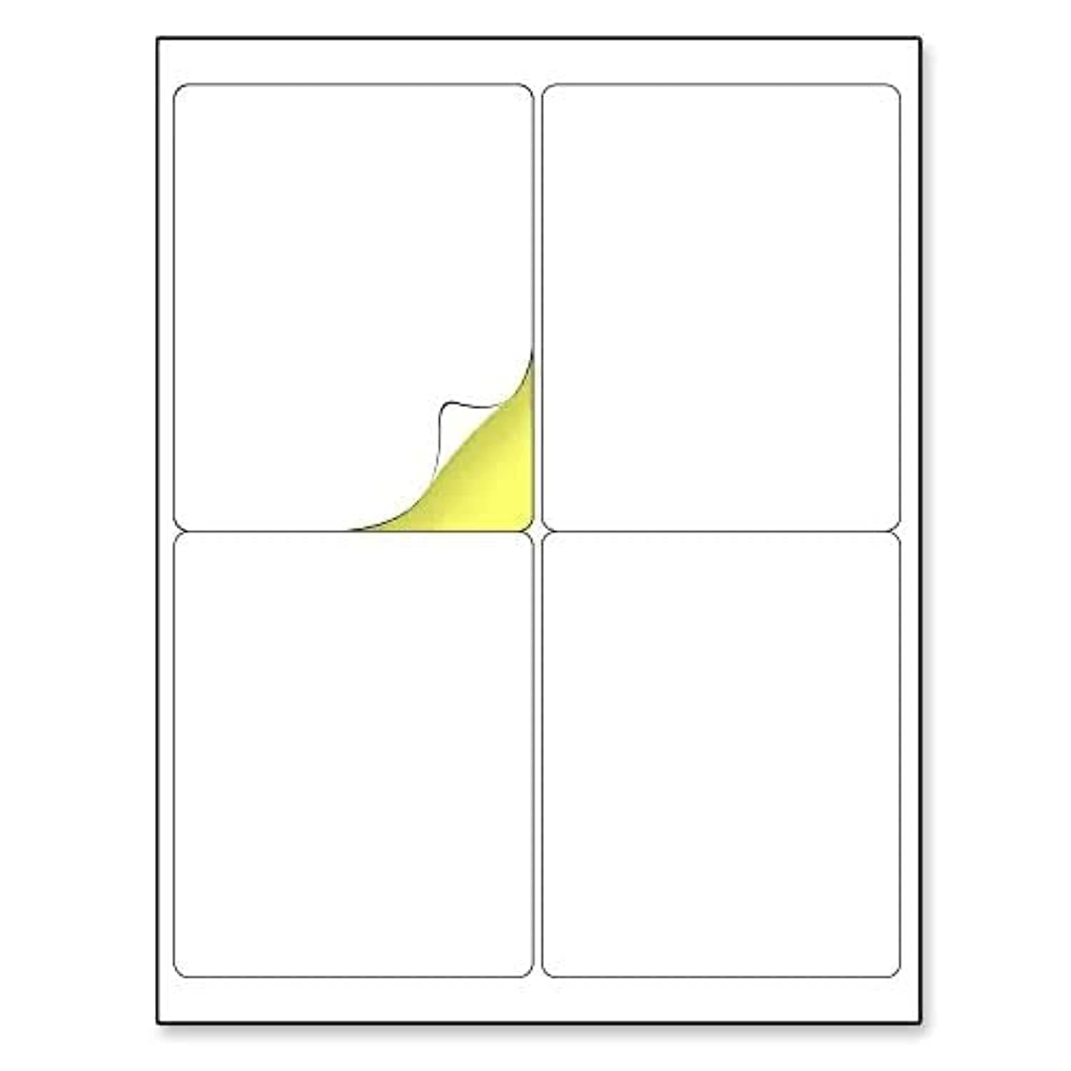 PREMIFY 25 Sheets of A4 Size | Matt White Sticker Paper Printing Labels 100 Stickers Label for Mailing Address, Photos & Pictures, Stationery Stickers, Photocopies (Matt Finish)