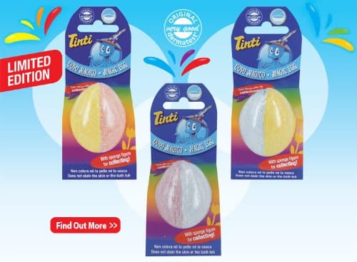 Magic Egg Bath BOMB - TINTI Zauber Ei - Assorted Colours (One Supplied)