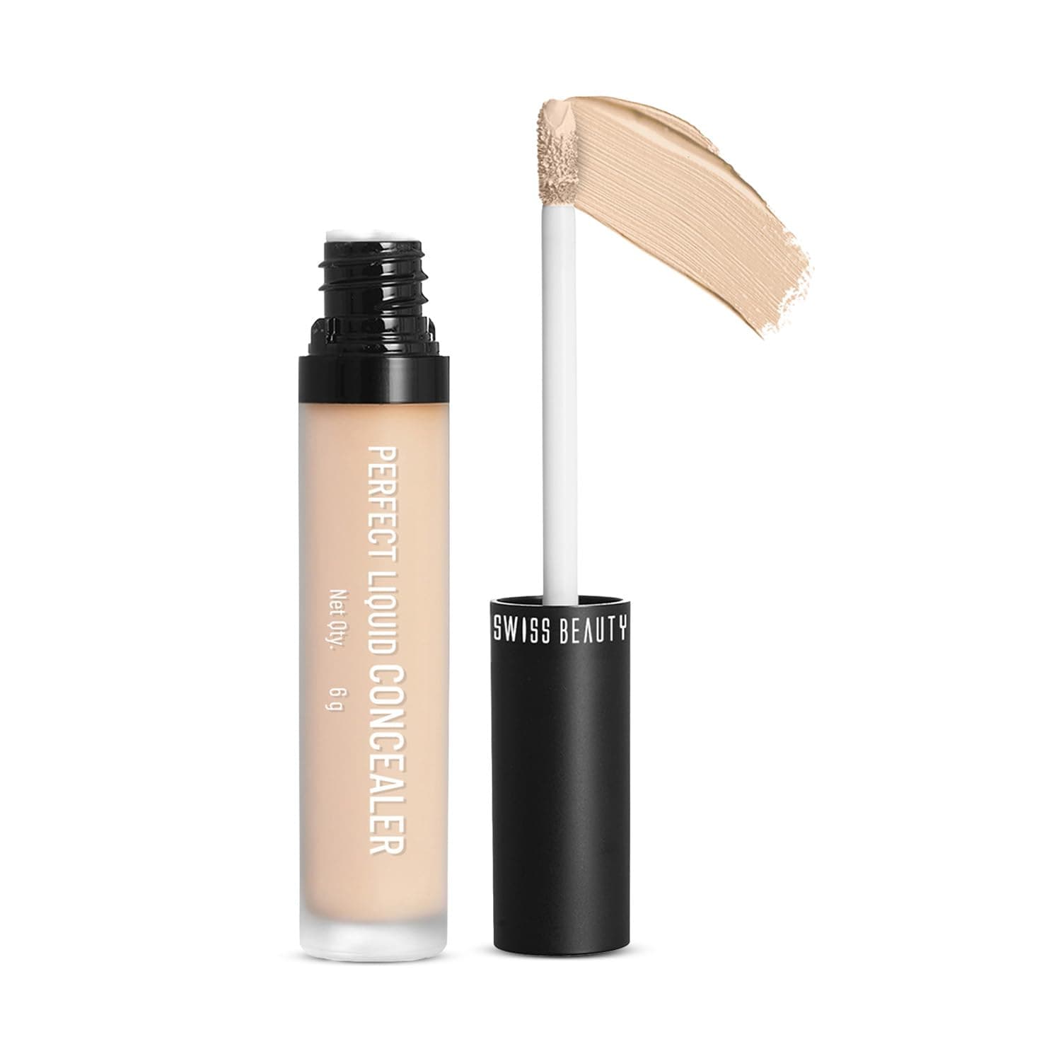 Swiss Beauty Perfect Liquid Light Weight Concealer With Full Coverage |Easily Blendable Concealer For Face Makeup With Matte Finish | Shade- Sand Sable, 6g