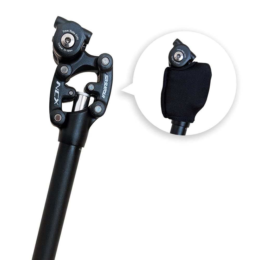 SR Suntour Make Your Ride More Enjoyable SP12 NCX Suspension Seatpost with Protective Cover