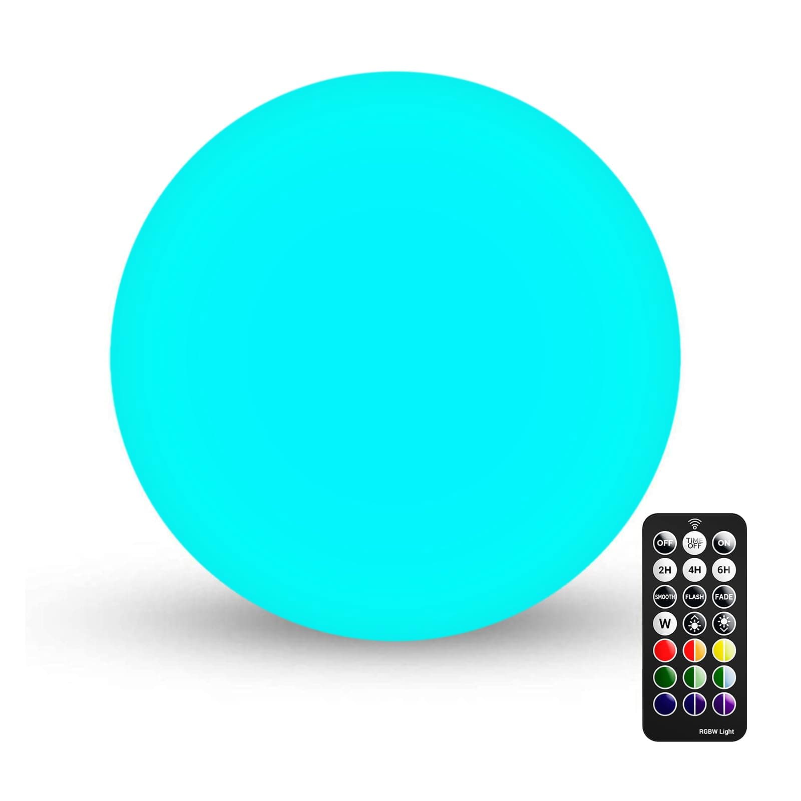 6-inch LED Light Ball: Nursery Night Light with Remote Control, 16 RGB Color Changing & Dimming Rechargeable, Cordless Portable Waterproof Floating Pool Lights for Kids or Decor