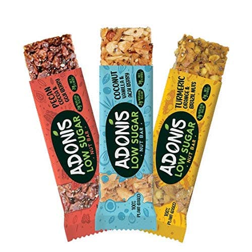 Adonis Low Sugar Mixed Nut Bar Box | 100% Natural, Low Carb, Vegan, Gluten Free, Keto, Paleo (10)