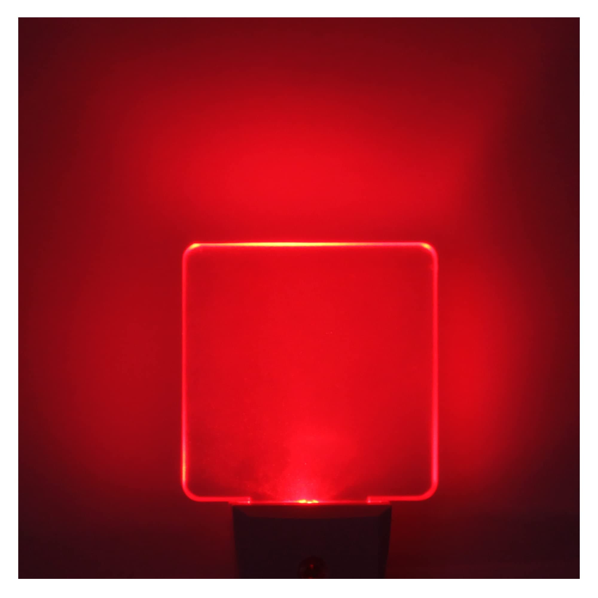 Red Night Lights, Plug in 2 Pieces, 0.5W Red Light Night Light with Dusk to Dawn Sensor, Auto On/Off, LED Night Light Plug in the Wall, Perfect for Baby Room