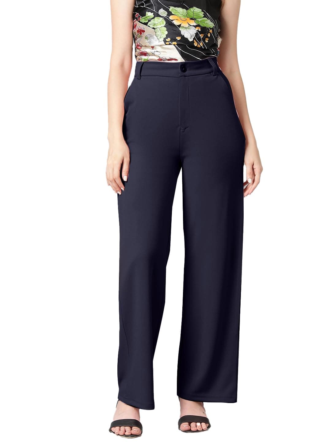 KOTTY Women's Straight Casual Pants