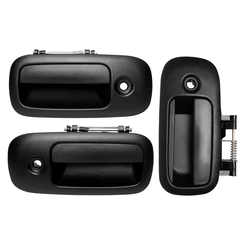 Exterior Door Handle Set, Compatible with 1996-2009 Chevy Express, GMC Savana 1500 2500 3500 4500 Van, Front Left & Right & Rear Right Side | 10359094, 79320, 10359093, 79321, 25866275 Outside Handle