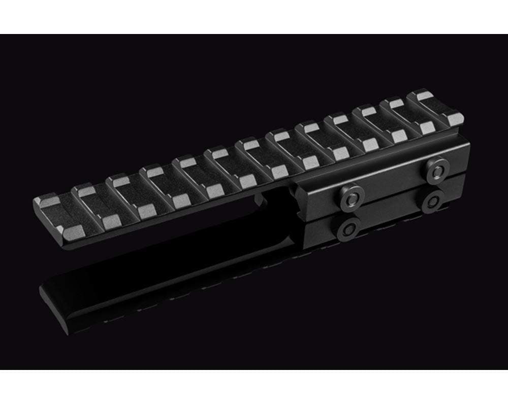 Lion Gears 5" Long with 12 Slots 0.5" Low Profile Slim Riser Mount