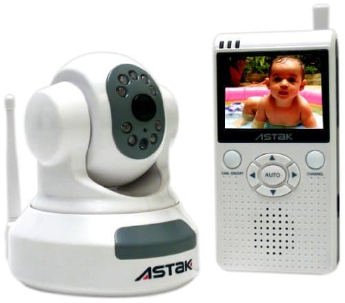 2.4 GHz Pan & Tilt Baby Camera with 2.5" LCD Color Handheld Monitor with Night Vision