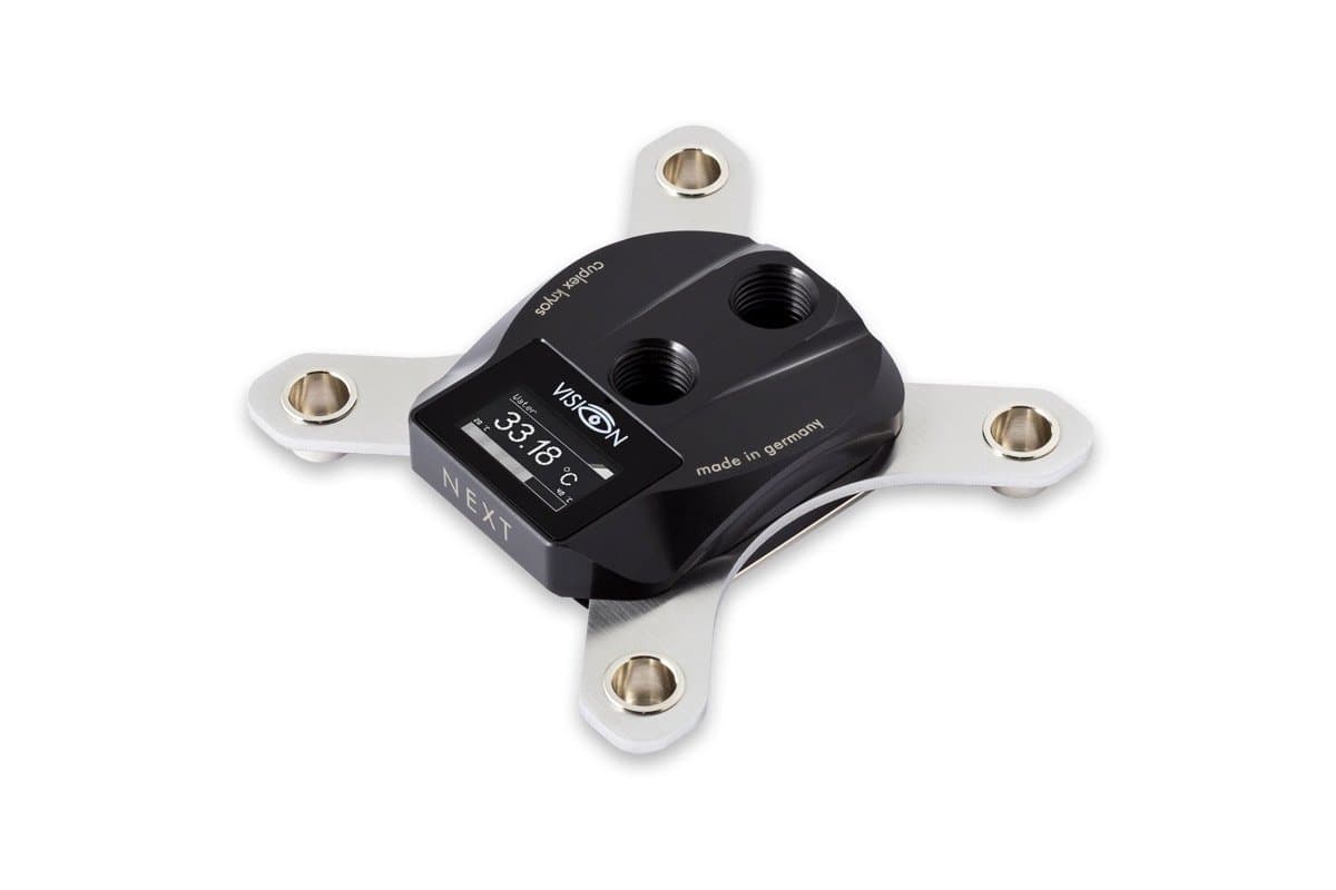 Aquacomputer Cuplex Kryos Next with Vision CPU Waterblock, Intel 2011/2011-3/2066, Nickel/Acetal