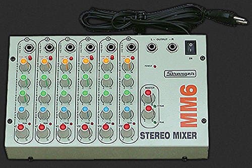 STRANGER MM6 6-channel Stereo Audio Mixer with TRS/Jack Inputs.