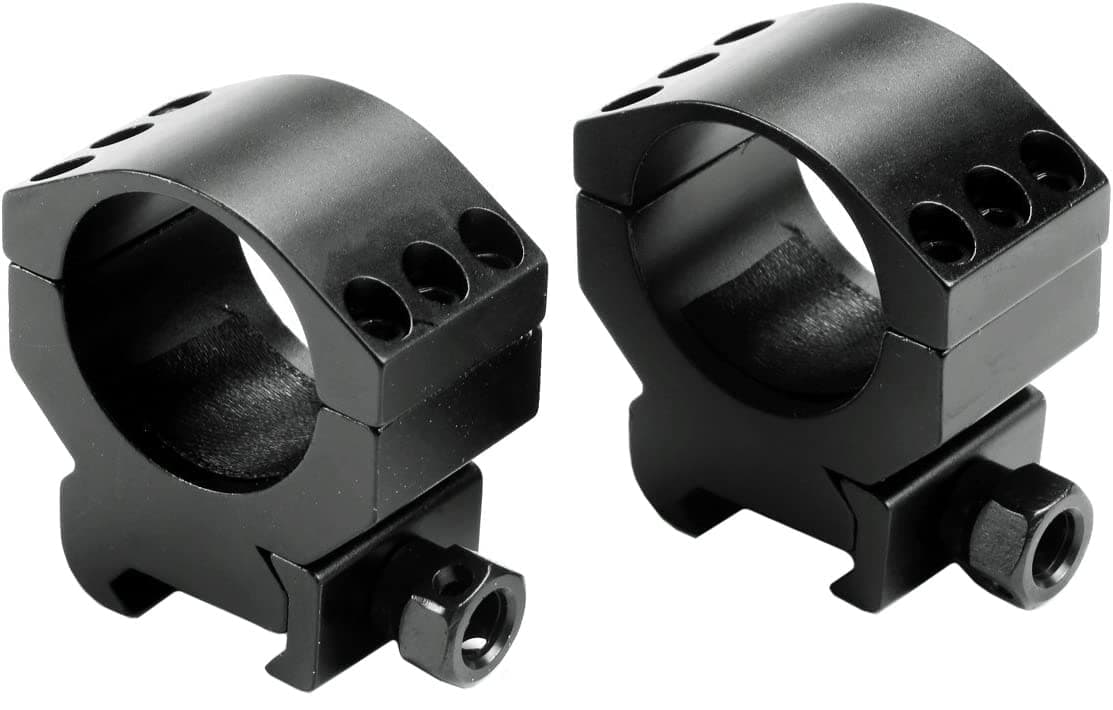 MIZUGIWA Scope Mount Rings 30mm Heavy Duty Medium Profile 6 Bolts fit 20mm Picatinny Rail w/Hex Wrench 2-Piece