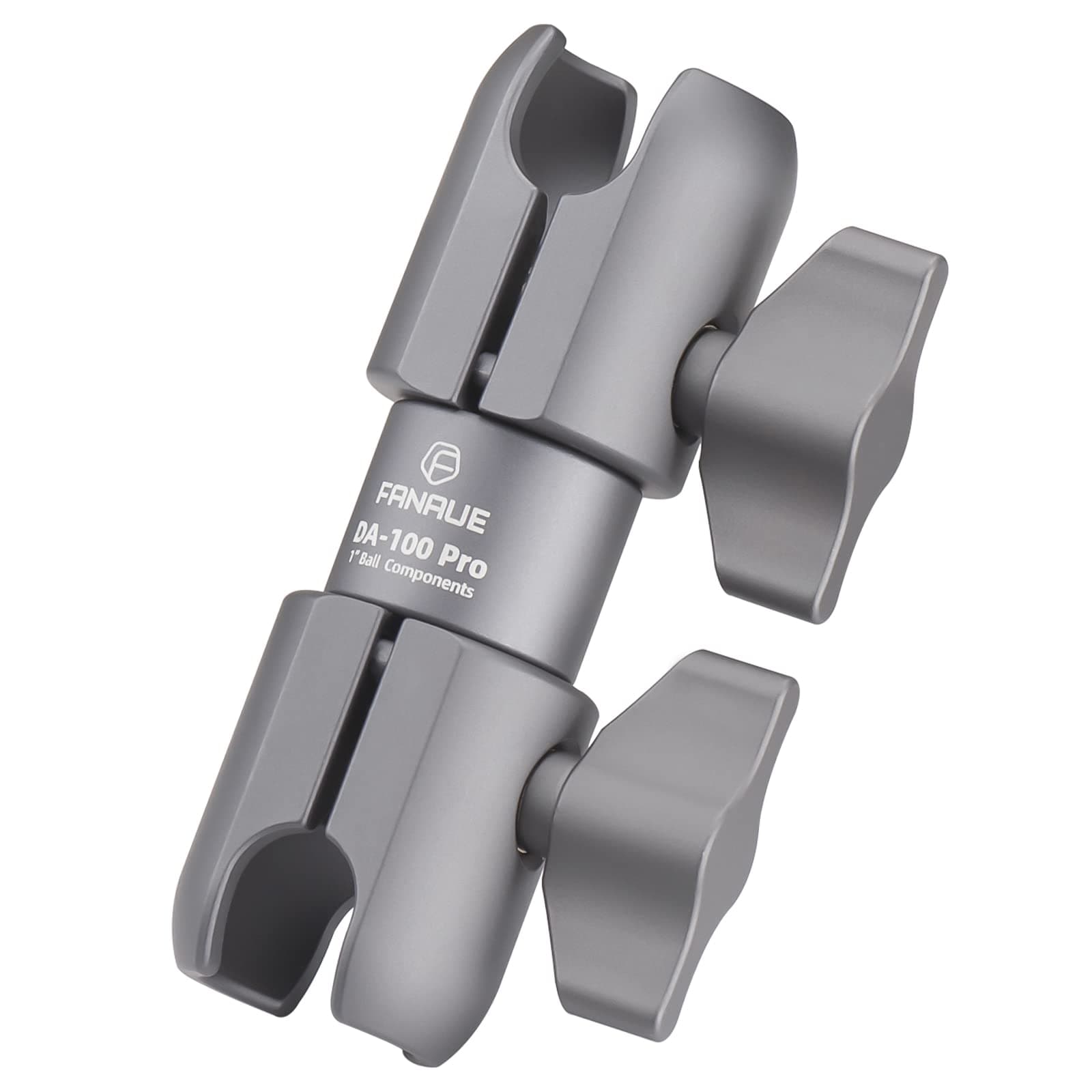 FANAUE DA-100PRO Composite Double Socket Swivel Arm - 3.7" Length, Aluminum Construction, Compatible with RAM Mounts B Size 1" Ball Components