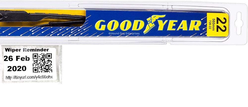 Driver Windshield Wiper Blade for 2014-2018 Jeep Grand Cherokee & Reminder Sticker (Premium)