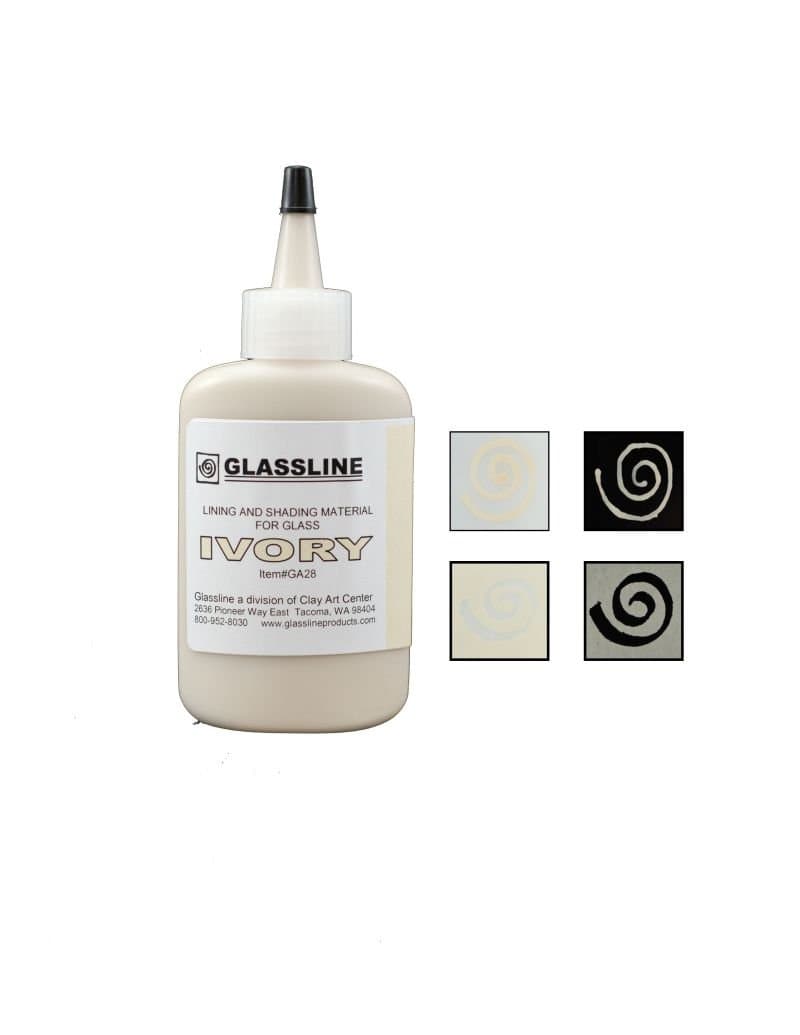 Ivory GLASSLINE FUSING PAINT PEN 2 oz Bottle