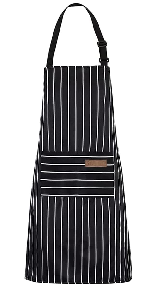 ECVV Heavy Duty Canvas Work Apron, Full Body Workwear Apron with Adjustable Straps and Large Pockets for Men Women, Shop Apron Wood Working Gits for Men