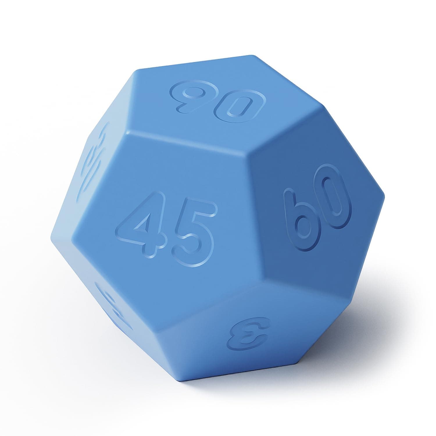 mooas Dodecagon Time Ball Rechargeable Mini Timer, Blue, 11 Preset Times, Pomodoro Timer, Sound/Vibrate/Mute, Easy to Use, Ideal for Study, Workout, Cooking