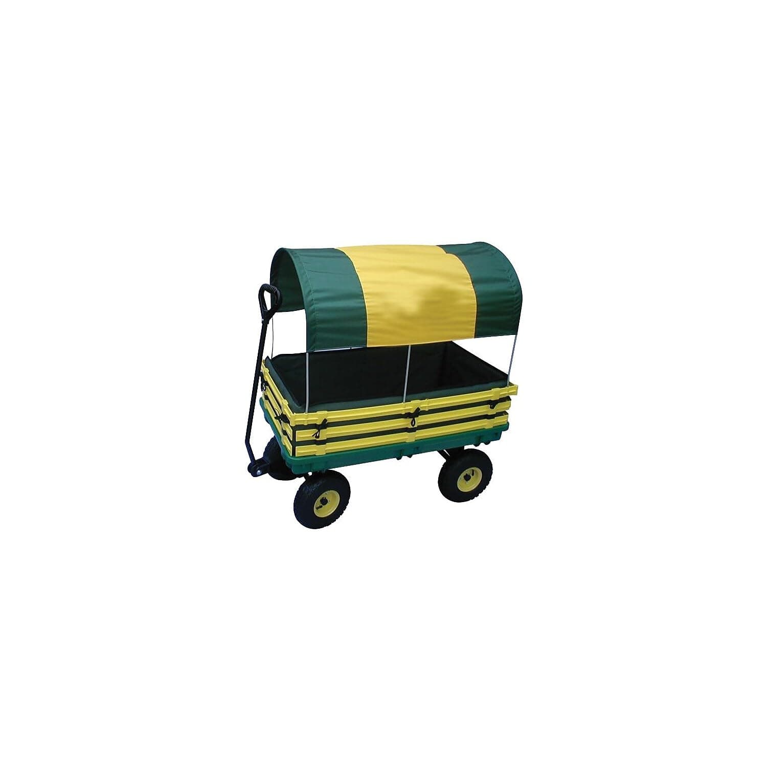 Industries Trekker Wagon with Yellow Poly Rack Set , Green
