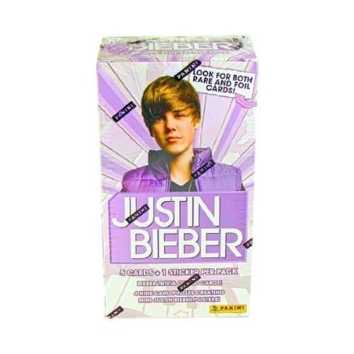 Justin Bieber Trading Cards Box (9 Packs) by Panini