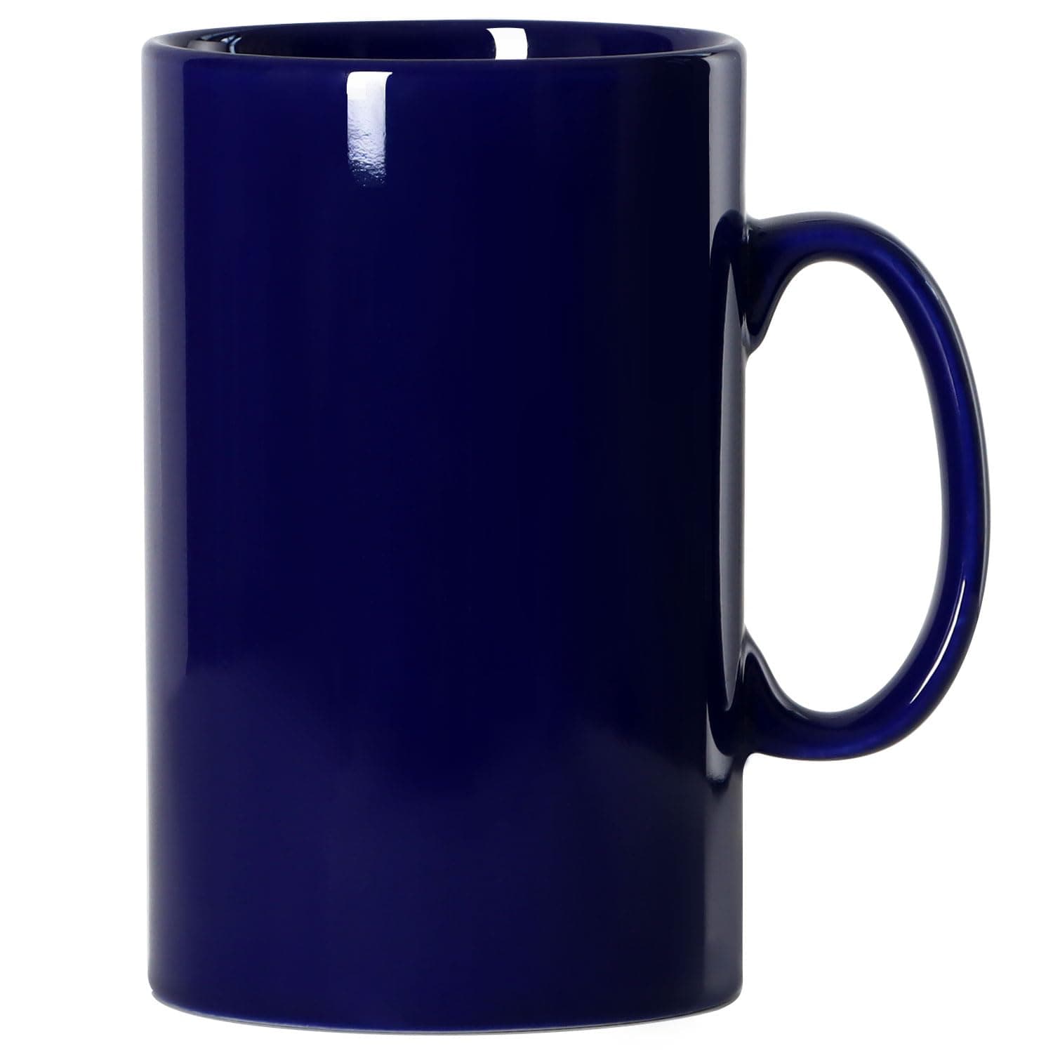 28 OZ Extra Large Ceramic Coffee Mug, M018 Classic Porcelain Boss Super Big Tea Cup with Handle for Office and Home, Blue