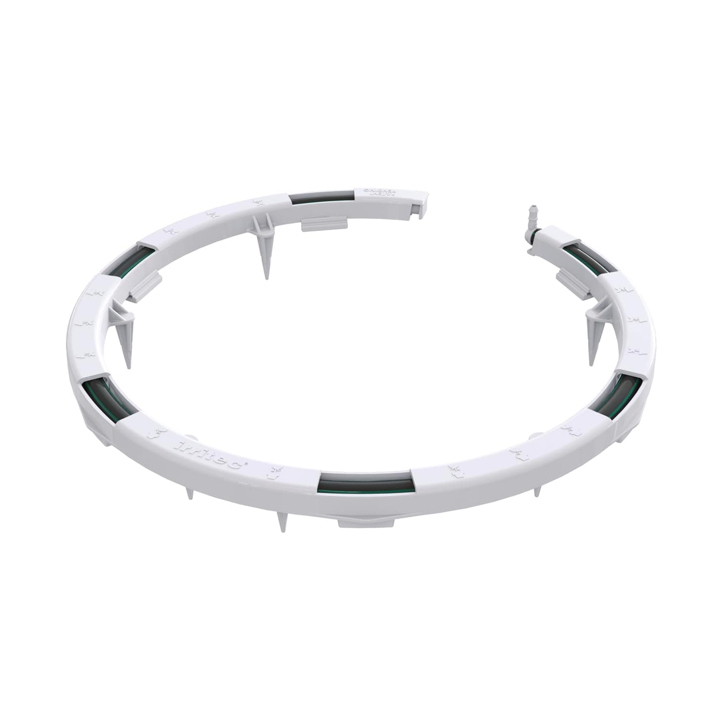 10 Pack - Premium Hevy Duty Drip Irrigation Watering Ring for 1/8" Inch Tubing, Halo, Circle, Great for Greenhouse & Commercial Grower Applications (10" Diameter Ring, 10)