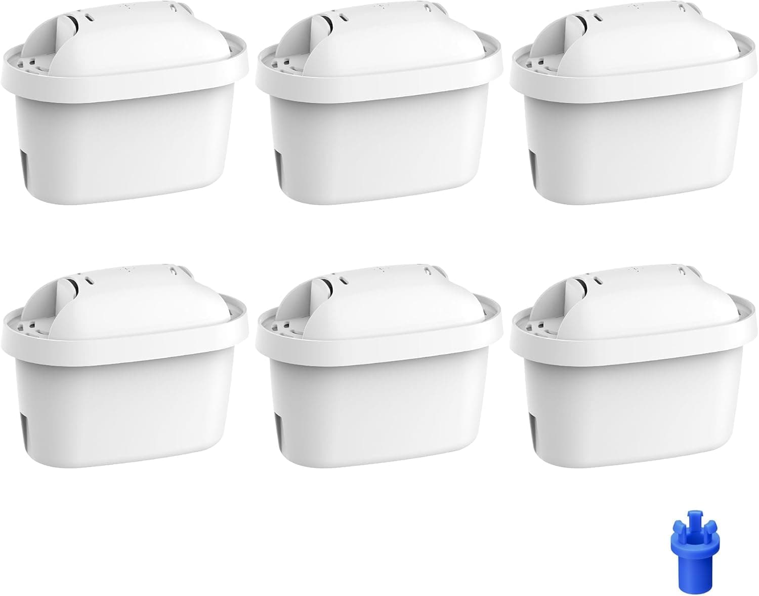 Water Filter Cartridges, Replacement for Brita® Maxtra+® Plus, Maxtra Pro® All-in-1, Compatible with Brita® Marella® Jug and Kettle, Reduce PFAS, PFOA/PFOS, TÜV SÜD, NSF Certified (6)