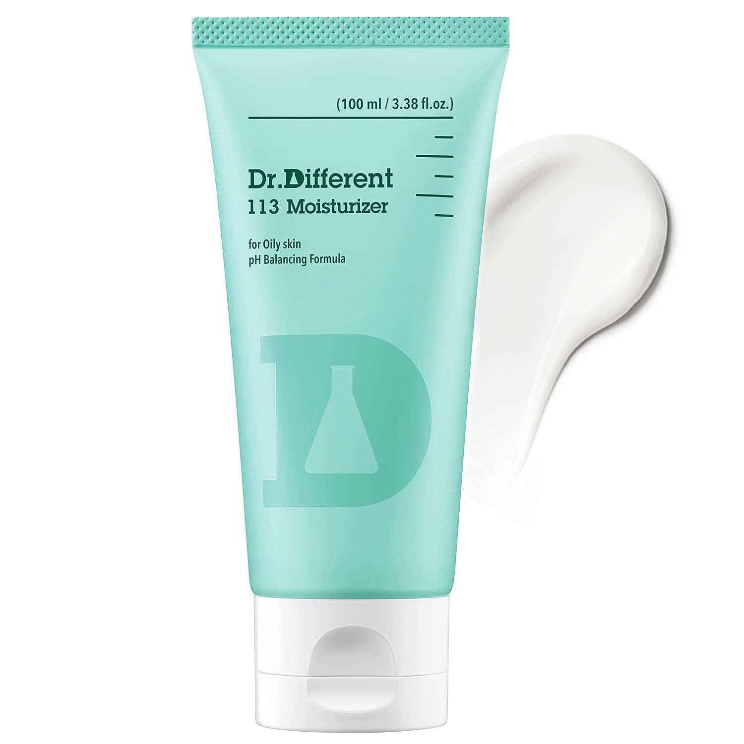 Dr.Different 113 Moisturizer - Sebum Control Face Moisturizer for Oily Skin, Pore Reducing and Trouble Care, Hypoallergenic Moisturizing and Soothing Facial Cream, 3.38 oz.