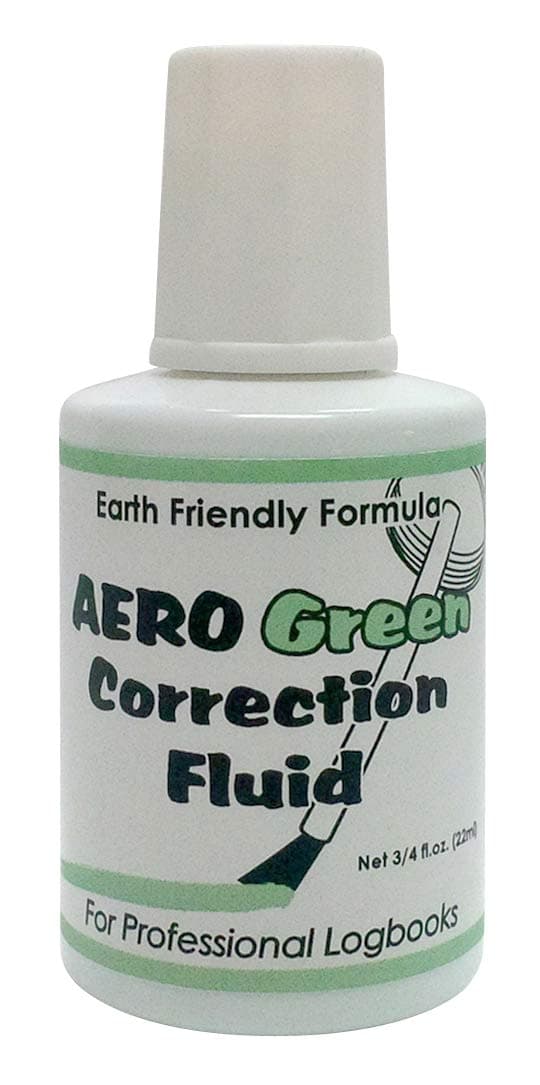 AeroGreen Professional Logbook Correction Fluid by Aero Phoenix