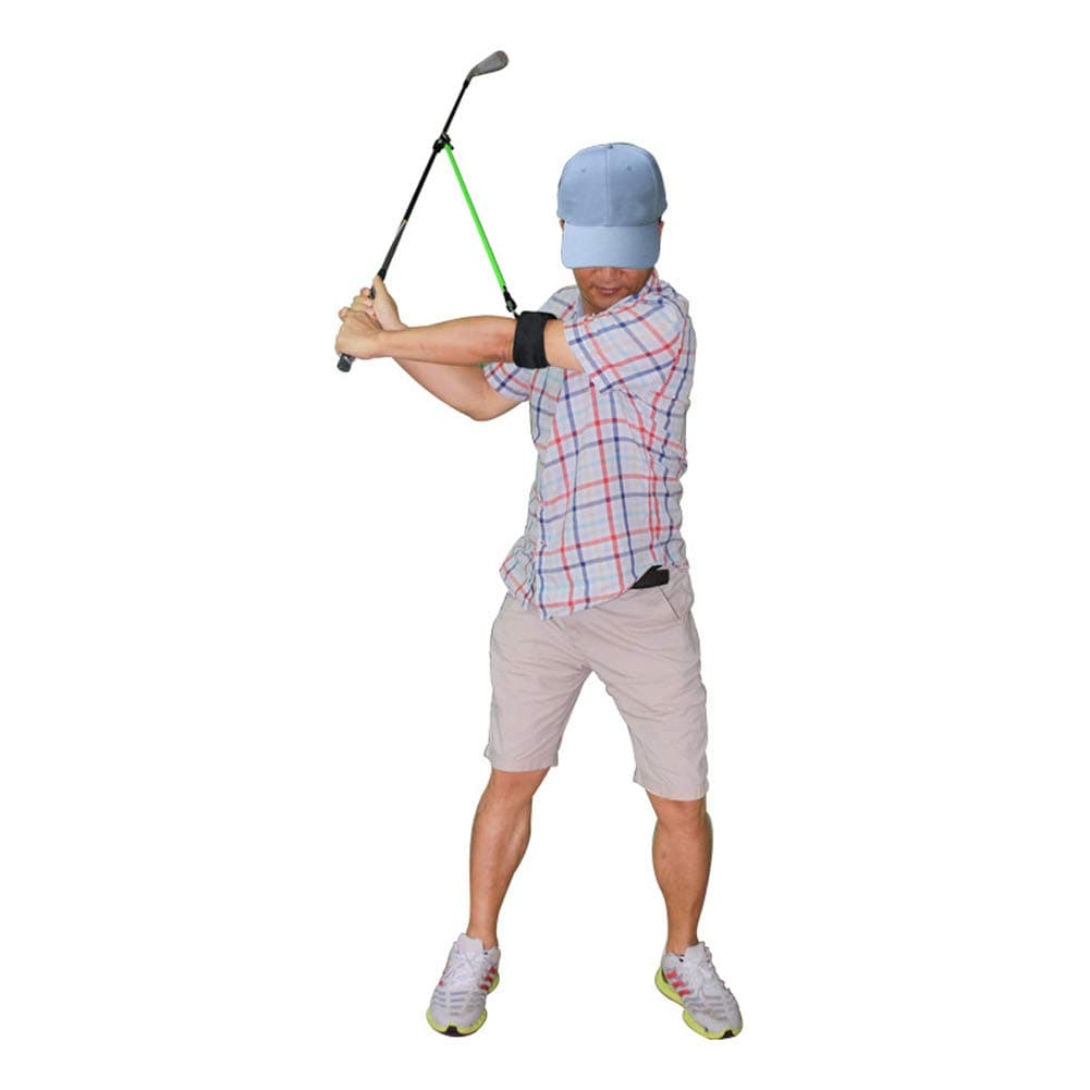 LANGWEI Golf Swing Training Aid - Golf Swing Tension Belt, Golf Practice Grip Trainer Elastic Resistance Bands for Golf Movement Corrector