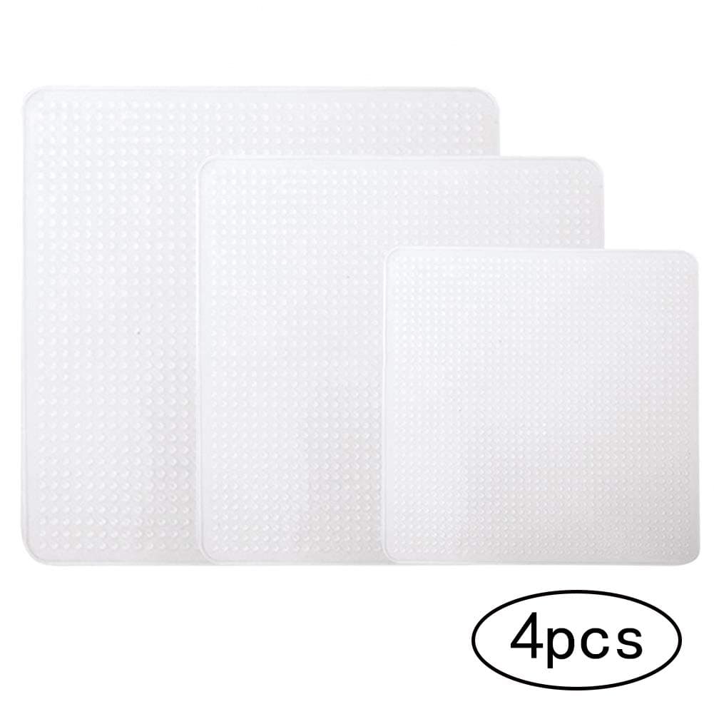 4pcs Multifunctional Silicone Wrap Bowl Cover Silicone Stretch Lids Covers for Food Platters Serving Dishes Salad Bowls, Pots Containers Jars Cans