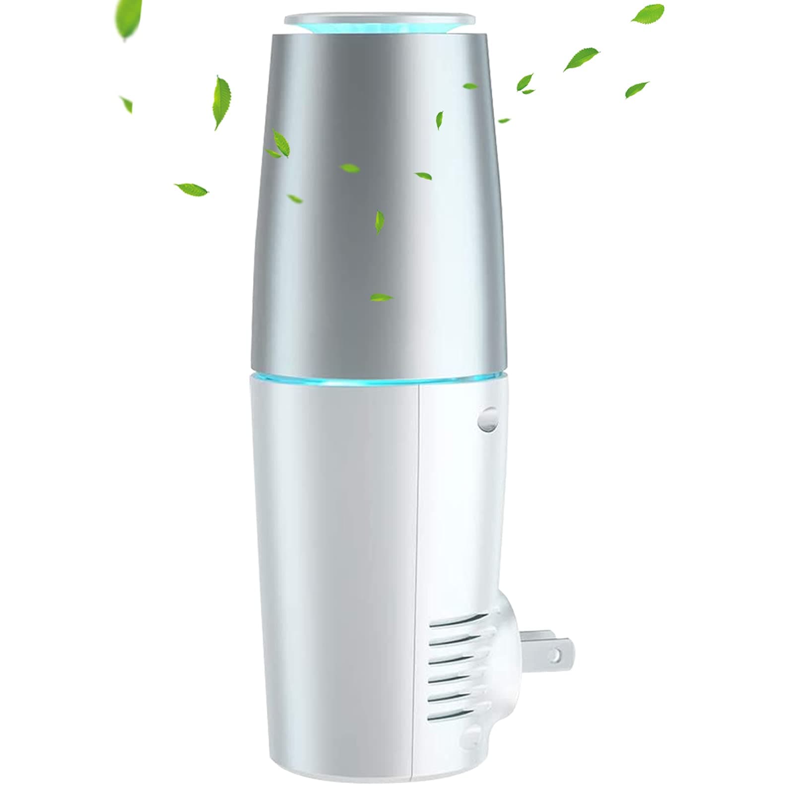 Portable Plug in Air Purifier for Viruses and Bacteria, UV-C Light Sanitizer Eliminate and Sanitize Germs & Odor, Keep Air Clean for Bedroom, Kitchen, Bathroom, Pet Area, Small Rooms