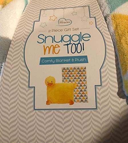Little Miracles 2 Piece Gift Set Snuggle Me Too Comfy Blanket & Plus Duck