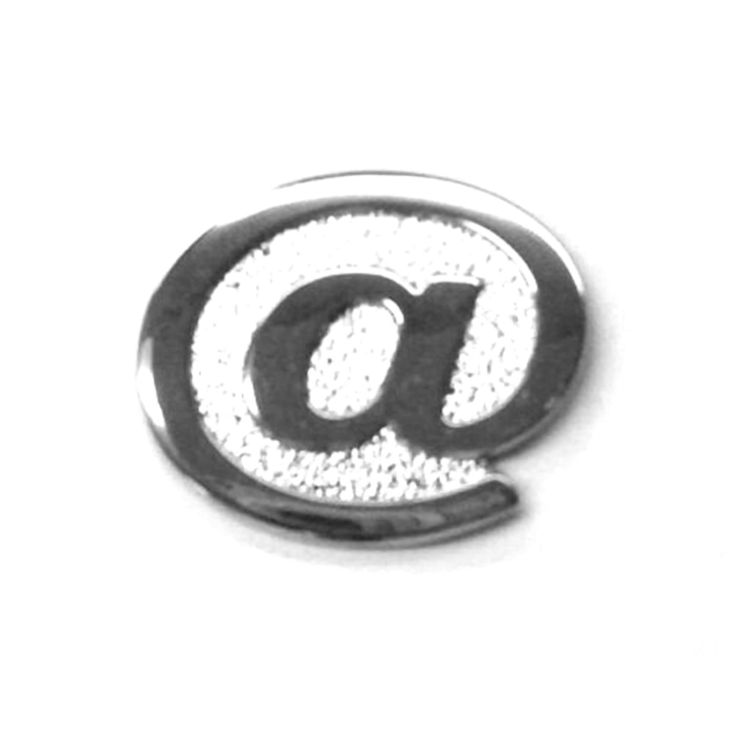 Chrome Letters Digits Numbers Signs Self Adhesive 3D Emblem Decal Badge Sticker for Car Van Home Decor - At Sign (@)