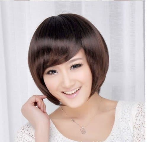 BOB Stylish Mix Short Stright Wig for women light brown JFS2008