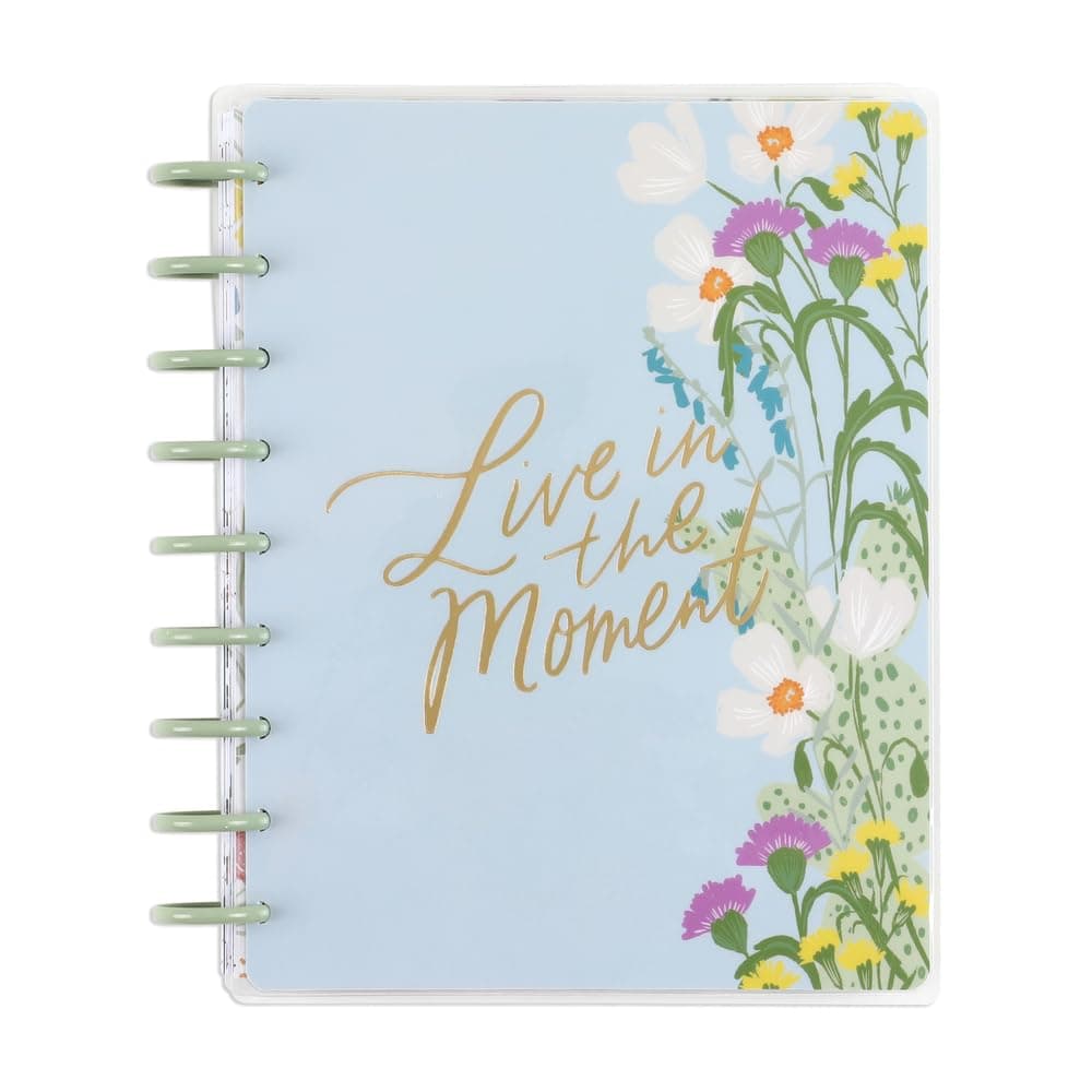 Happy Planner Disc-Bound 12-Month Diary, January 2024–December 2024 Daily, Weekly, and Monthly Diary, Classic Size, Vertical Layout, Superbloom Theme, 17.78 Centimetres x 23.50 Centimetres