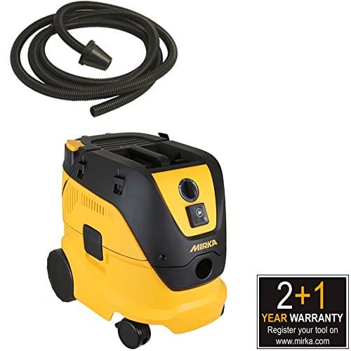 Mirka Dust Extractor 1230 L PC GB 230V Suitable for Wet & Dry Application Push&Clean Filter Cleaning System Equipped With Carrying Handle Fleece Bag Included Large Wheels Antistatic Hose 4m