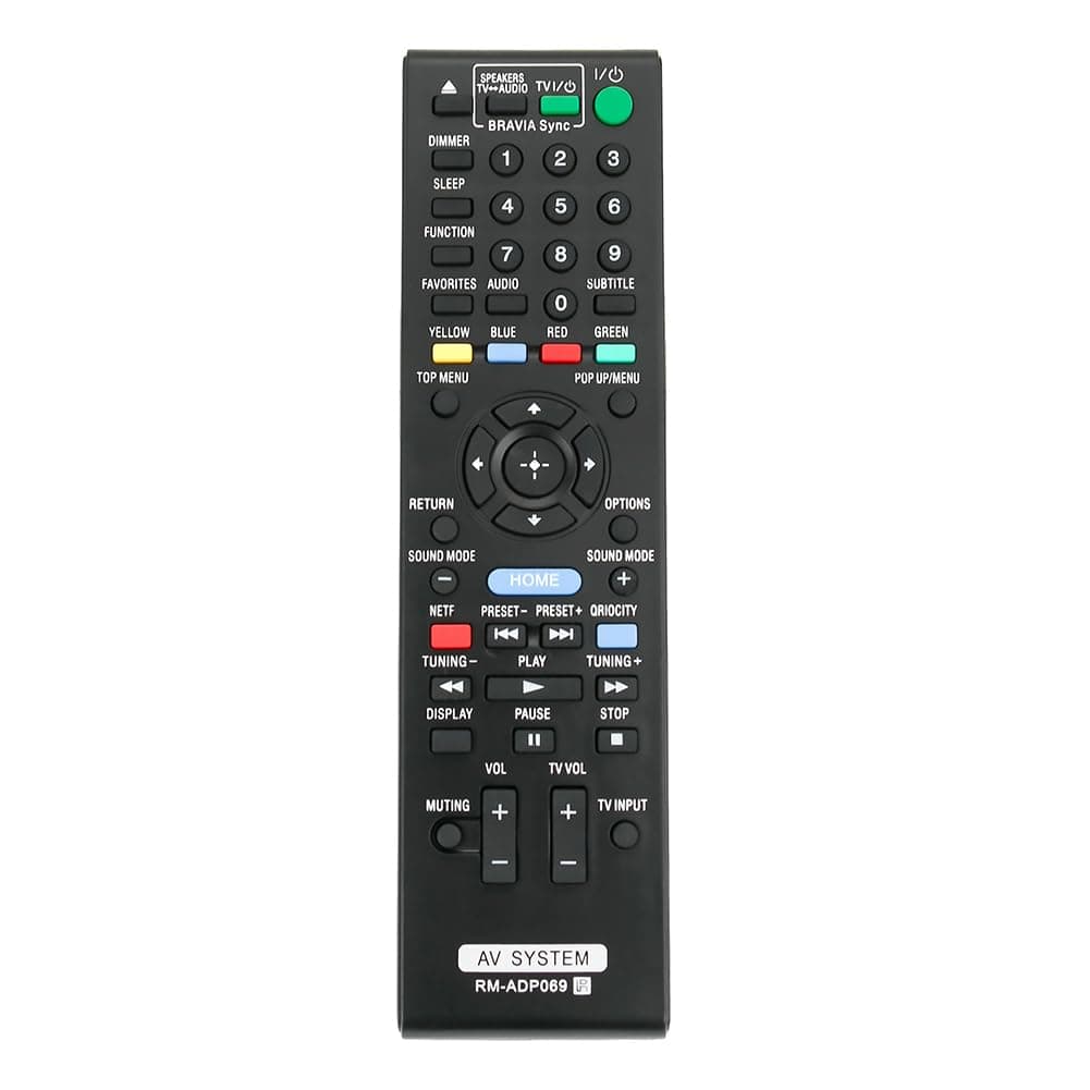 ZdalaMit RM-ADP069 Replace Remote Control Applicable for Sony Audio Video AV System HBD-E580 BDV-N790W HB-DE3100 RM-ADP072 BDV-T58 BDV-T57 HBD-T79 HBD-E280