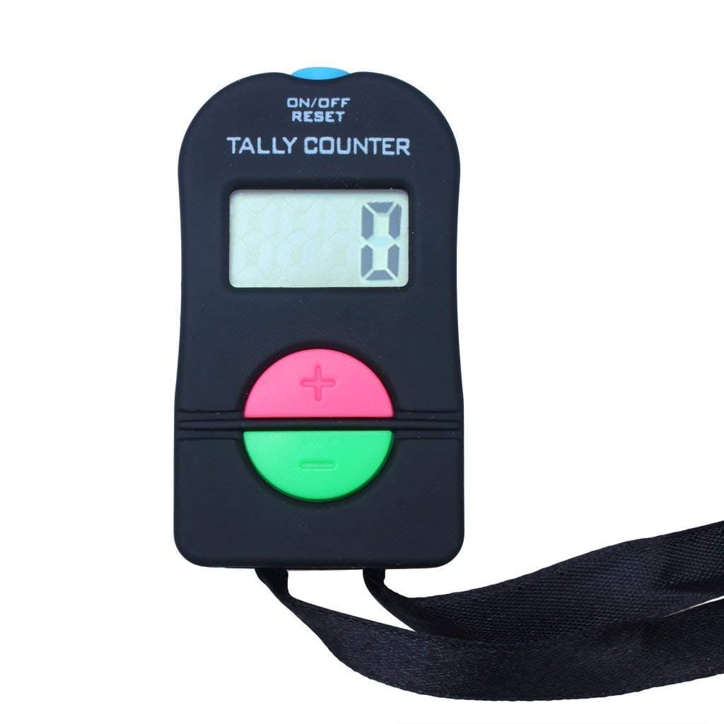 Digital Hand Tally Counter Electronic Manual Clicker Add/Subtract Model for Golf Sports, 662 x 35 x 20mm