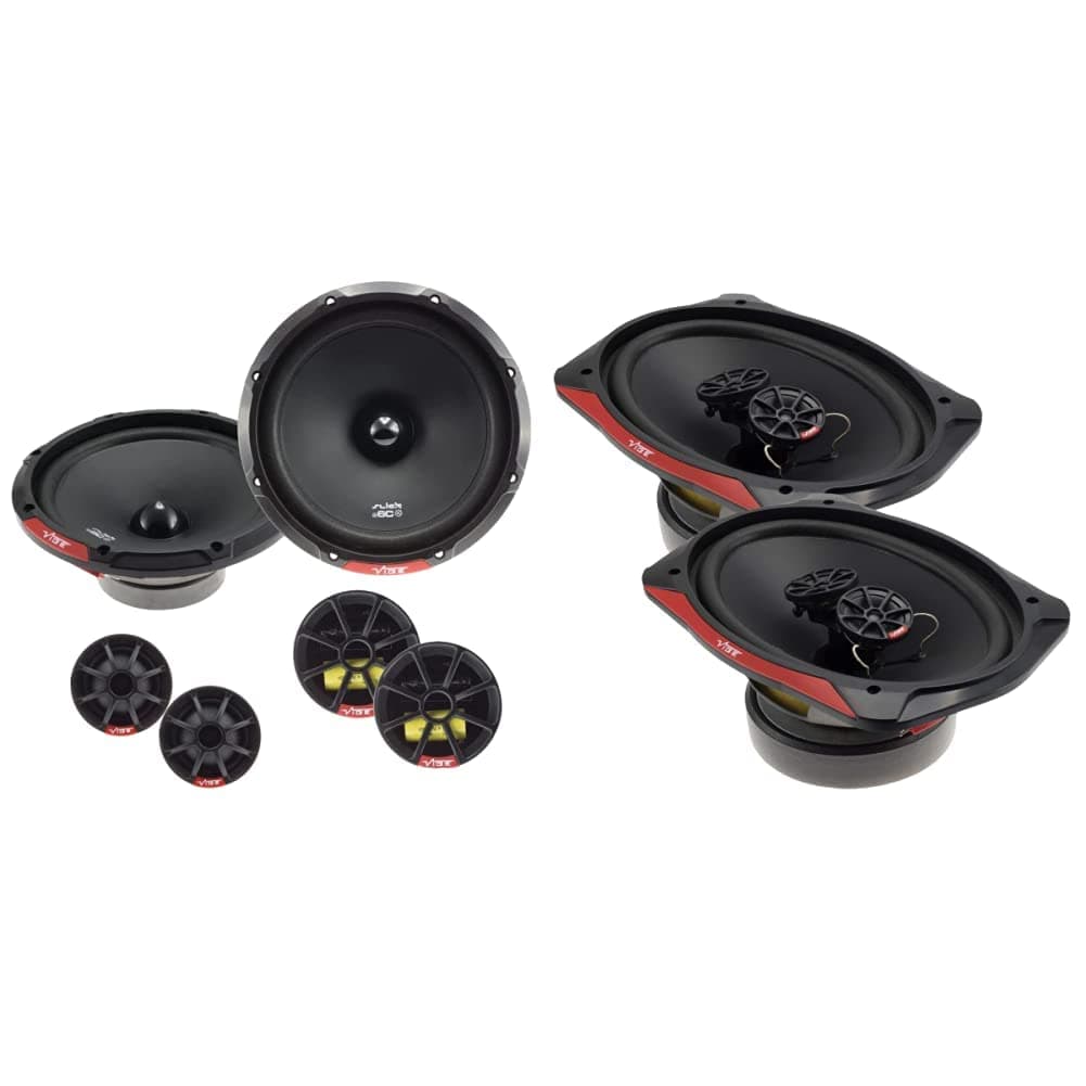 VIBE Slick 6.5” Component speaker - 90/270 W, Black & Slick 6” x 9” Triaxial speaker - 160/480 W (RMS/MAX), Black
