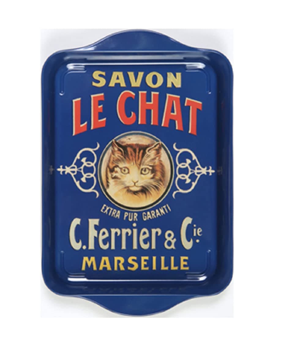 French Classics Small Metal Tray le Chat